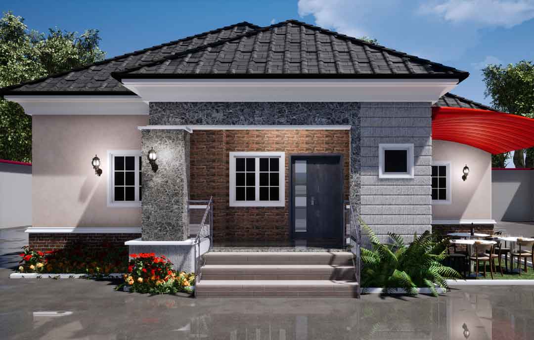 Nigerian House plan portable 3 bedroom bungalow | Ebhosworks
