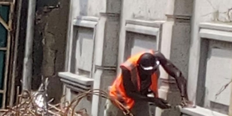 construction for fence wall