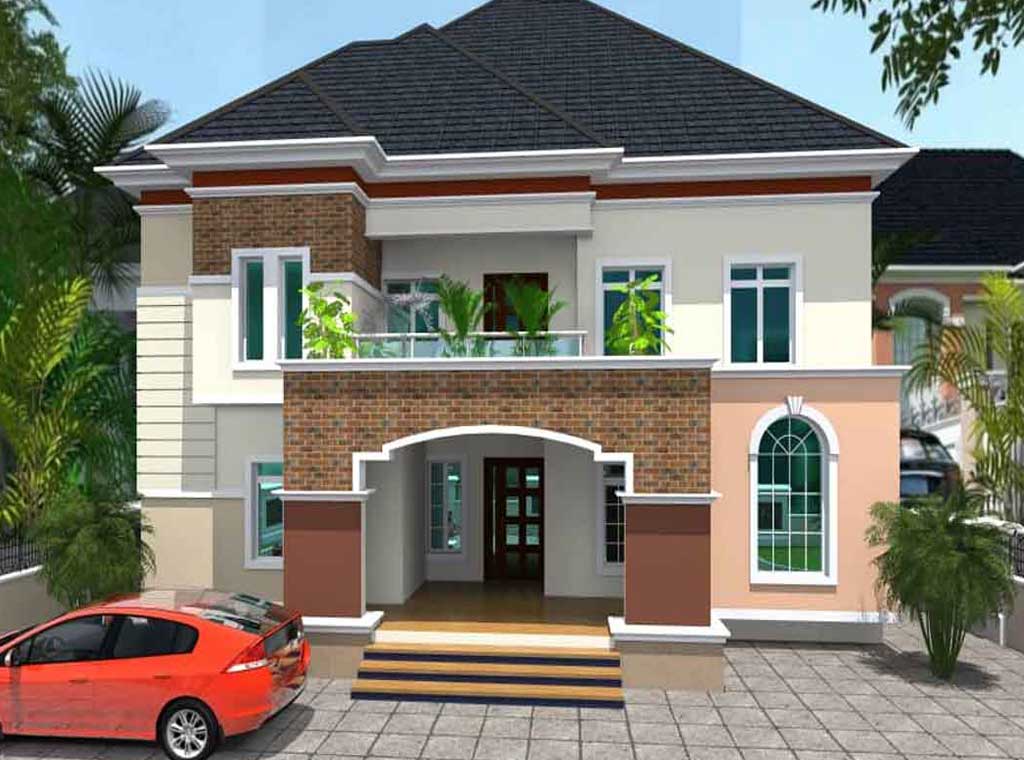 House Plan Modern 5 Bedroom Duplex