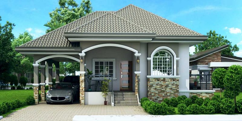 modern bungalow house plan