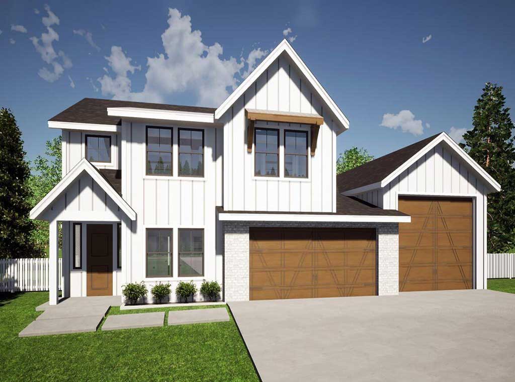 House Plan With Upstairs Family Room Ebhosworks plan-81654-spacious-1-story-modern-farmhouse-with-2970-sq-ft-4-beds