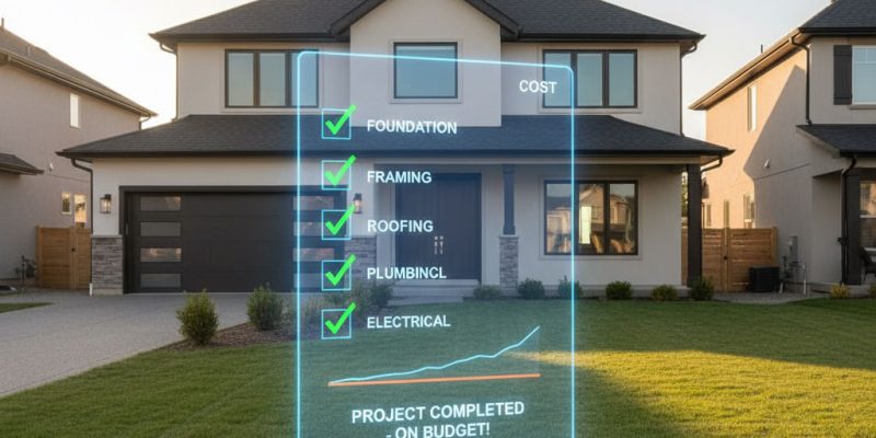 finished modern home