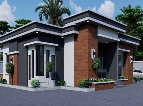 2 bedroom and self contain house plan