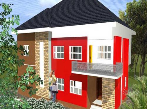 4-Bedroom-Duplex-House-Plan-With-Mini-Lounge