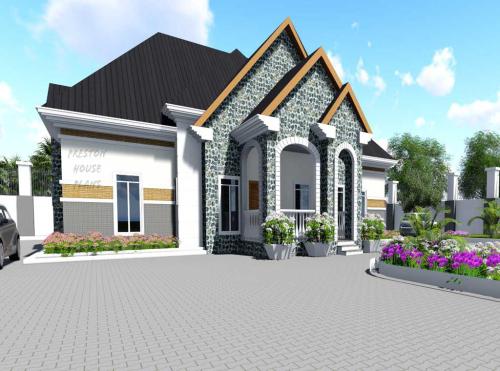 4-bedroom-Bungalow-with-a-Gable-Roof