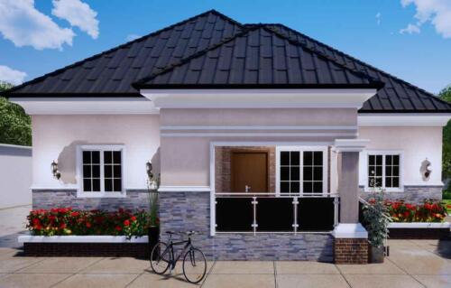 Nigerian house plan portable 4 bedroom