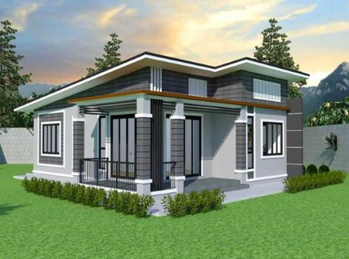 Bungalow-House-with-Stylish-Design