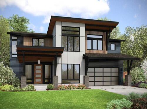 CONTEMPORARY STYLE HOUSE PLAN