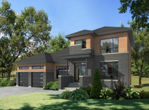 Contemporary-Duplex-Plan