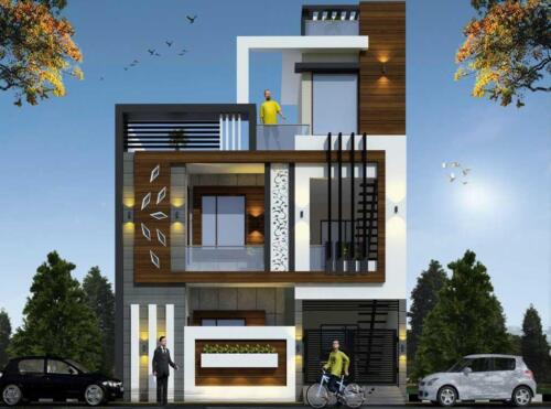Duplex House Exterior Design
