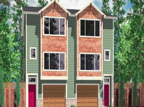 Duplex-house-plans-narrow-lot-townhouse-plans
