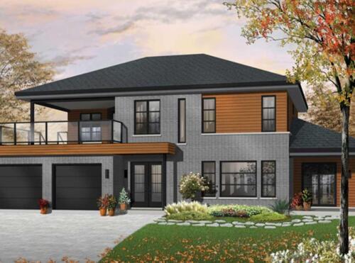 Elevated-Contemporary-Duplex-plan