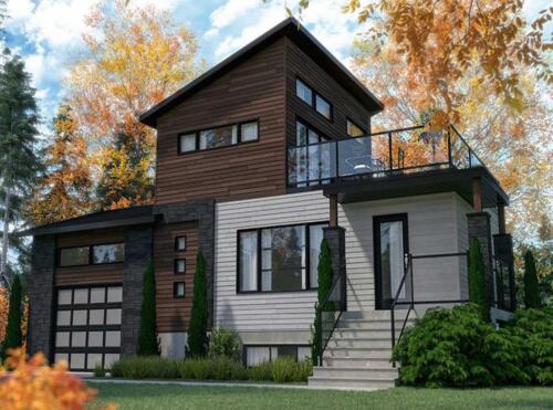 Exterior Modern house design idea