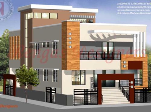 Exterior hospital elevation design