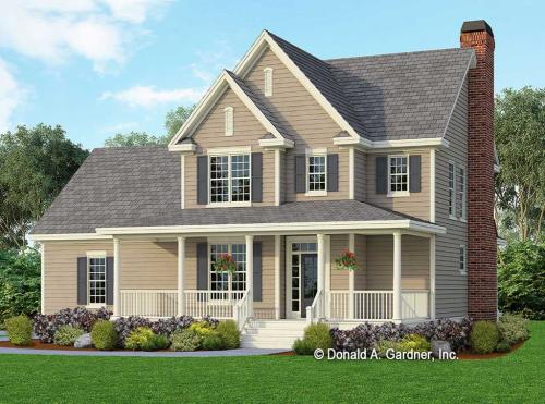 Farmhouse-Plan-with-2-Story-Great-Room-and-3-Bedrooms 