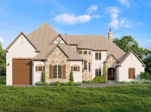 Home-Plan-with-Circular-Stair-and-an-RV-Garage