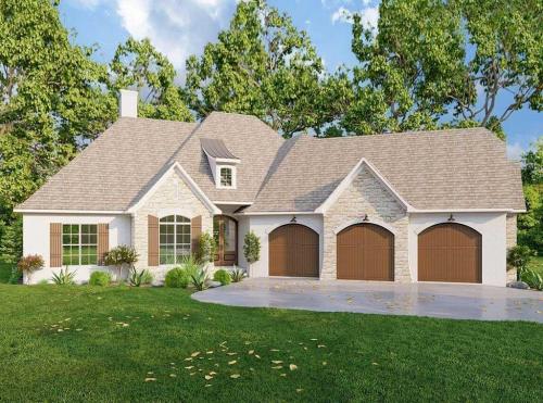 House-plan-with-angled-3-car-garage