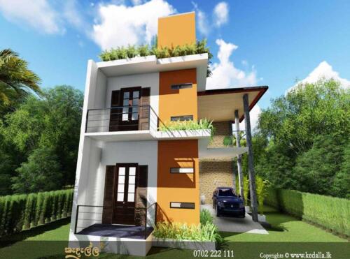 House plan with modern design