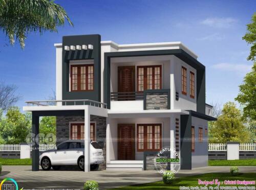 Modern 4 bedroom home plan