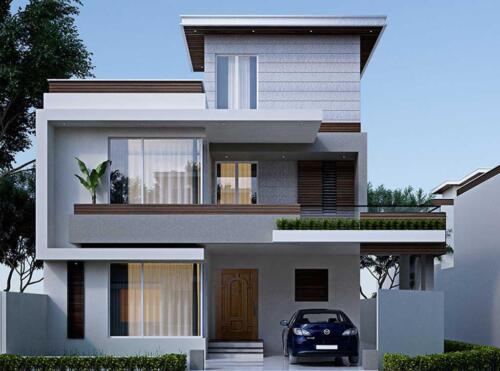 Modern architecture duplex house exterior house design