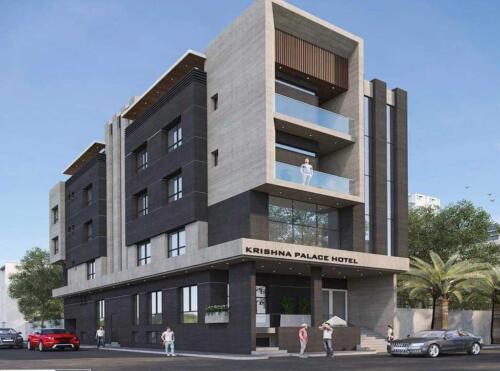 Modern hotel exterior design architecture