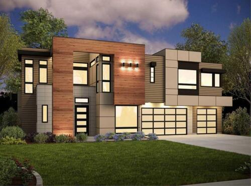 Open floor plan comtemporary house design 