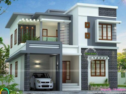 Simple duplex exterior design