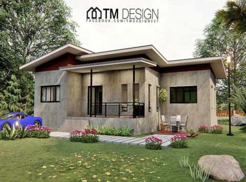 Simple three bedroom house