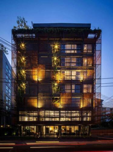 Small hotel exterior design architecture