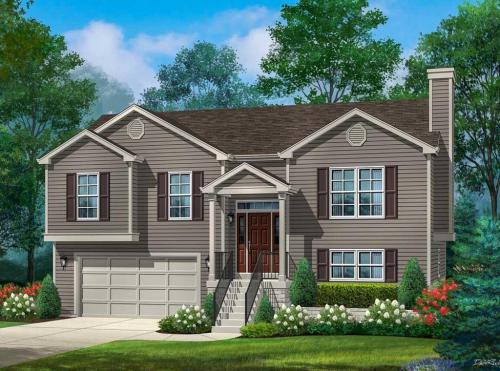 Split-Level-Traditional-Home-Plan-with-Mudroom