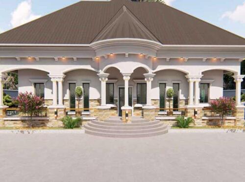 Traditional 8 bedroom house design