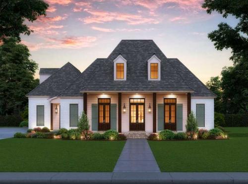 Traditional-Home-Plan-with-Upstairs-Bonus-Room