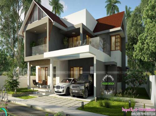Traditional House with Modern Elements